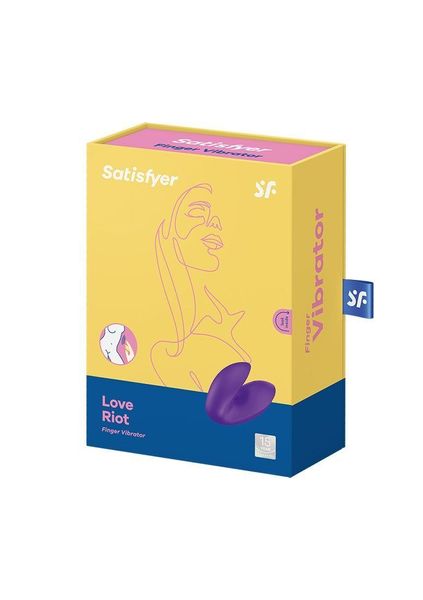 Вібратор на палець Satisfyer Love Riot Purple, 12 варіантів використання SO7789 фото - купити в секс-шопі Чорний Кролик