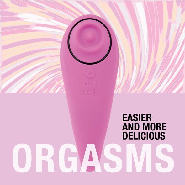 Пульсатор для клітора плюс вібратор FeelzToys - FemmeGasm Tapping & Tickling Vibrator Pink SO4579 фото - купити в секс-шопі Чорний Кролик