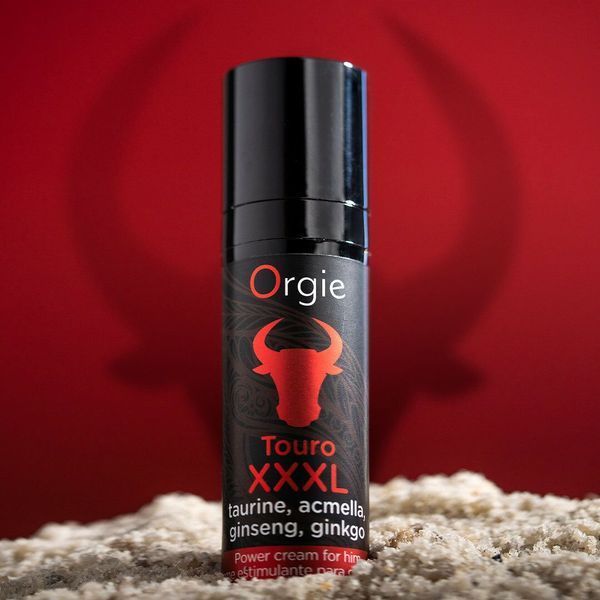 Крем для посилення ерекції Orgie Touro XXXL Power Cream, 15 мл, з ефектом вібрації SX1561 фото - купити в секс-шопі Чорний Кролик