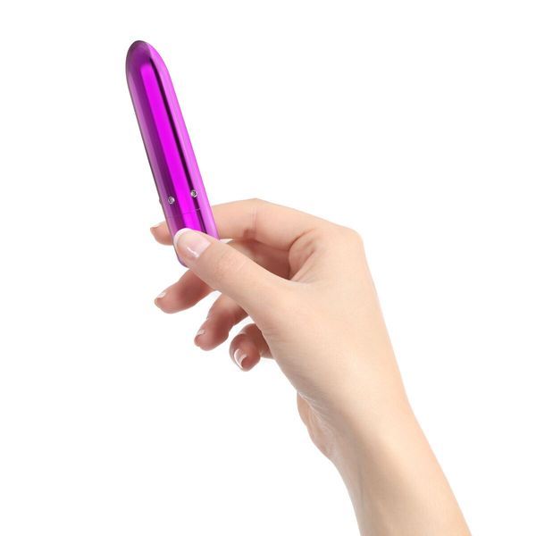 Віброкуля PowerBullet - Pretty Point Rechargeable Bullet Purple SO5565 фото - купити в секс-шопі Чорний Кролик