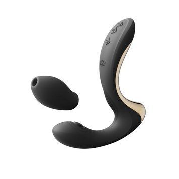 Вібратор-пульсатор з вакуумною насадкою Zalo &ndash; Talis G-Spot PulseWave Vibrator Obsidian Black SX0713 фото - купити в секс-шопі Чорний Кролик