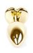 Анальний затор Boss Series - Jewellery Gold Heart PLUG Light Blue S, BS6400040 BS6400040 фото 3