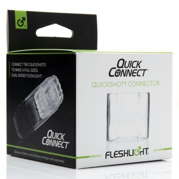 Адаптер Fleshlight Quickshot Quick Connect для з'єднання двох Квікшотов в одну іграшку F19266 фото - купити в секс-шопі Чорний Кролик