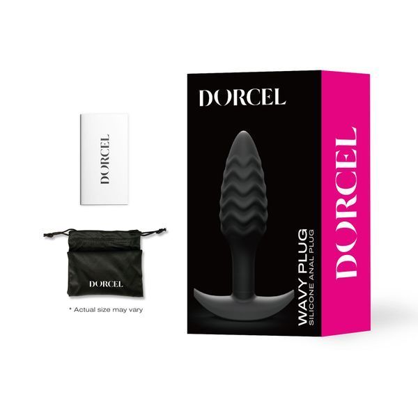 Анальна пробка Dorcel WAVY PLUG, діаметр 3 см, силікон SO8288 фото - купити в секс-шопі Чорний Кролик