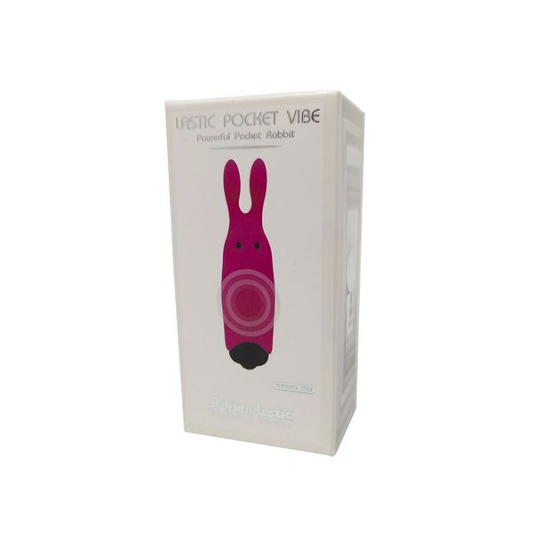 Віброкуля Adrien Lastic Pocket Vibe Rabbit Pink зі стимулювальними вушками AD33421 фото - купити в секс-шопі Чорний Кролик