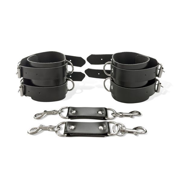 Наручники чоловічі Art of Sex - Handcuffs Dragons man з екошкіри, колір чорний SO9975 фото - купити в секс-шопі Чорний Кролик