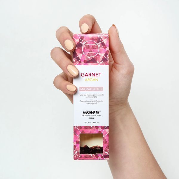 Масажна олія EXSENS Garnet Argan (чуттєве з гранатом) 100мл, натуральна SO2370 фото - купити в секс-шопі Чорний Кролик