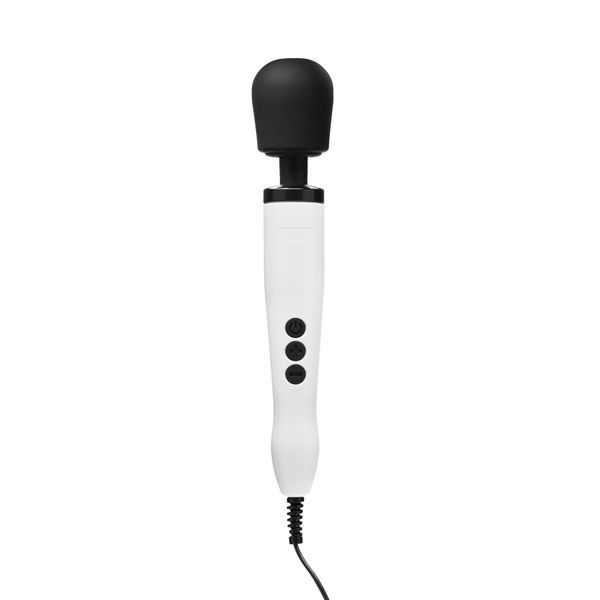 Вібромасажер DOXY Original White, дуже потужний, живлення 220В, пульсівні вібрації SO1431 фото - купити в секс-шопі Чорний Кролик