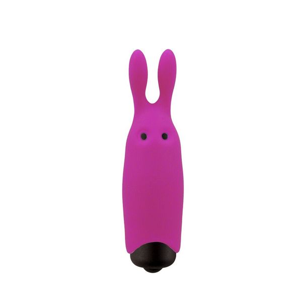 Віброкуля Adrien Lastic Pocket Vibe Rabbit Pink зі стимулювальними вушками AD33421 фото - купити в секс-шопі Чорний Кролик