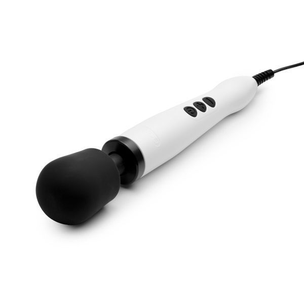 Вібромасажер DOXY Original White, дуже потужний, живлення 220В, пульсівні вібрації SO1431 фото - купити в секс-шопі Чорний Кролик