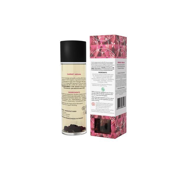 Масажна олія EXSENS Garnet Argan (чуттєве з гранатом) 100мл, натуральна SO2370 фото - купити в секс-шопі Чорний Кролик