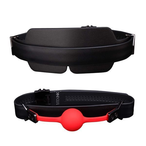 БДСМ-набір LOCKINK Moonlight Treasure Chest, чорний, натуральна шкіра SX0859 фото - купити в секс-шопі Чорний Кролик