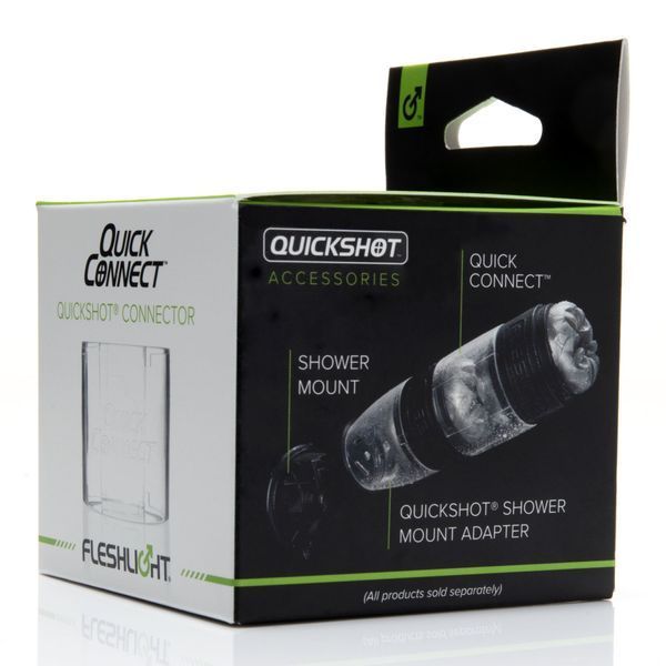 Адаптер Fleshlight Quickshot Quick Connect для з'єднання двох Квікшотов в одну іграшку F19266 фото - купити в секс-шопі Чорний Кролик
