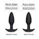 Анальна пробка Dorcel WAVY PLUG, діаметр 3 см, силікон SO8288 фото 5