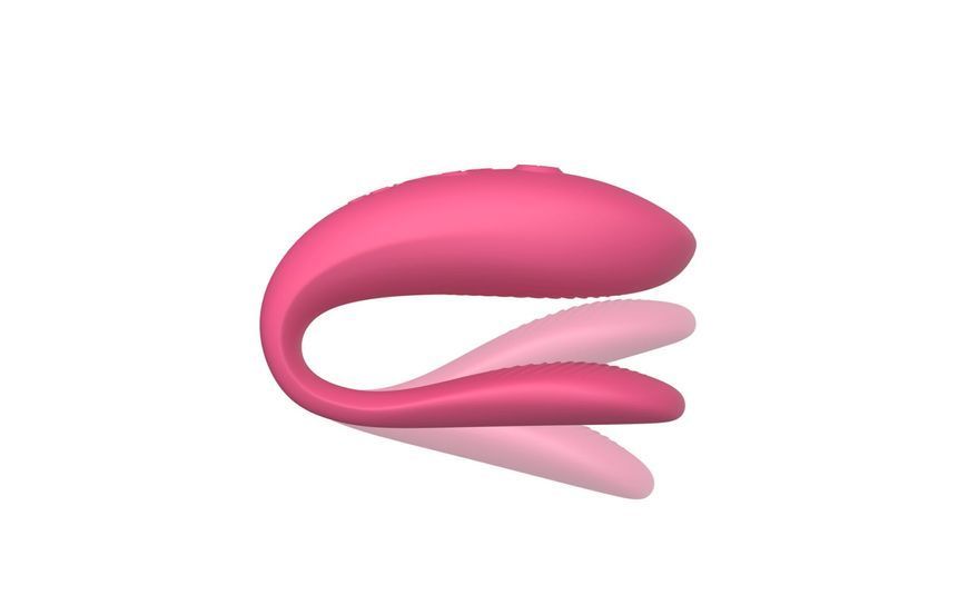 Смарт-вібратор для пар We-Vibe Sync Lite Pink, 10 віброрежимів, можна поєднувати з проникним сексом SO8766 фото - купити в секс-шопі Чорний Кролик