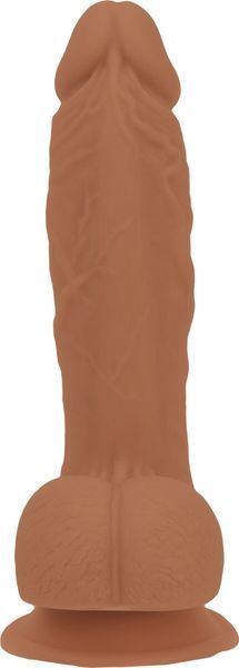 Фалоімітатор ADDICTION Steven 7.5" Silicone Dong Caramel, віброкуля в подарунок SX3155 фото - купити в секс-шопі Чорний Кролик