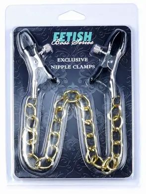 Затискачі для сосків Fetish Boss Series - №8 Exclusive Nipple Clamps, BS6100016 BS6100016 фото - купити в секс-шопі Чорний Кролик