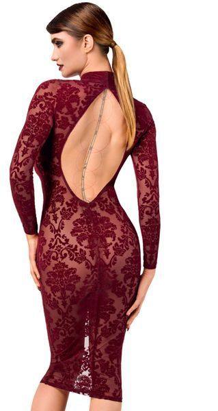 Сукня Noir Handmade F384 Kink Royal midi dress M SX4159 фото - купити в секс-шопі Чорний Кролик