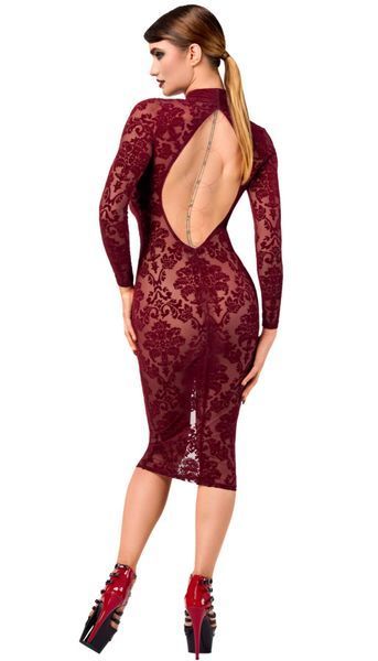 Сукня Noir Handmade F384 Kink Royal midi dress M SX4159 фото - купити в секс-шопі Чорний Кролик