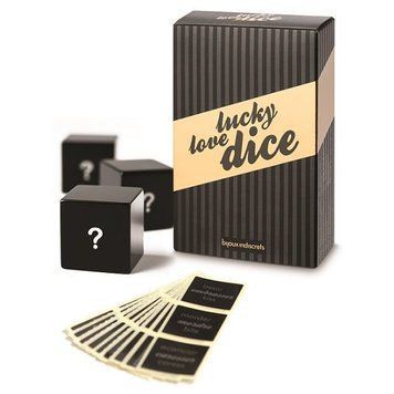 Гральні кубики Bijoux Indiscrets Lucky Love Dice SO2913 фото - купити в секс-шопі Чорний Кролик