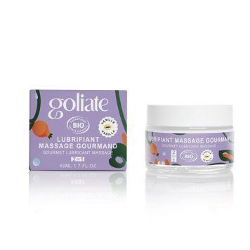 Масажна олія-лубрикант з ароматом та смаком ванілі Goliate Couple Gourmand Vanille 50 мл SX3012 фото - купити в секс-шопі Чорний Кролик