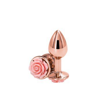 Анальна пробка NS Novelties Rear Assets - Rose - Small - Pink SX4377 фото - купити в секс-шопі Чорний Кролик