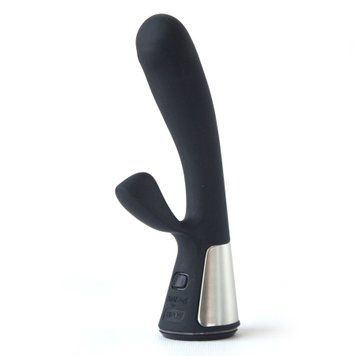 Інтерактивний вібратор-кролик Ohmibod Fuse for Kiiroo Black SO2907 фото - купити в секс-шопі Чорний Кролик