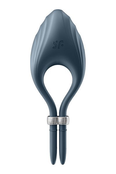 Ерекційне віброкільце-ласо Satisfyer Duelist Dark Blue, 10 режимів, потужний мотор SO6276 фото - купити в секс-шопі Чорний Кролик