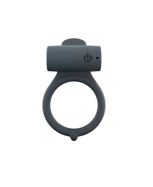 Ерекційне кільце Dorcel Power Clit Plus з вібрацією, перезаряджається, з язичком та щіточкою SO1417 фото - купити в секс-шопі Чорний Кролик