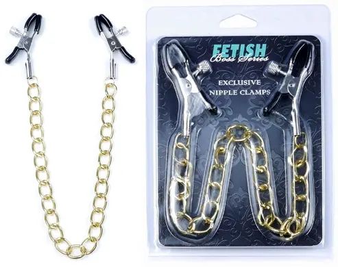 Затискачі для сосків Fetish Boss Series - №8 Exclusive Nipple Clamps, BS6100016 BS6100016 фото - купити в секс-шопі Чорний Кролик