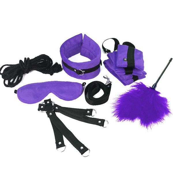BDSM-набір Art of Sex &ndash; Soft Touch BDSM Set, фіолетовий, 9 предметів SO6600 фото - купити в секс-шопі Чорний Кролик