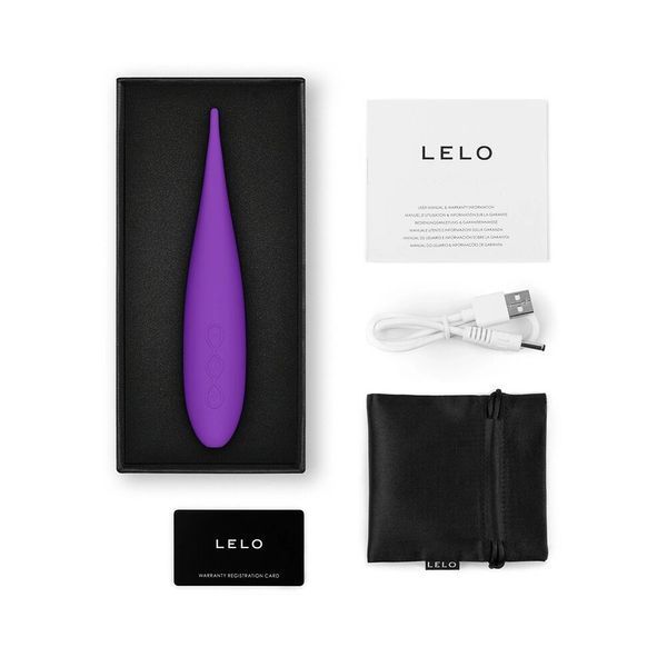 Кліторальний вібратор LELO DOT Travel Purple, точкова стимуляція, 8 режимів SX2552 фото - купити в секс-шопі Чорний Кролик