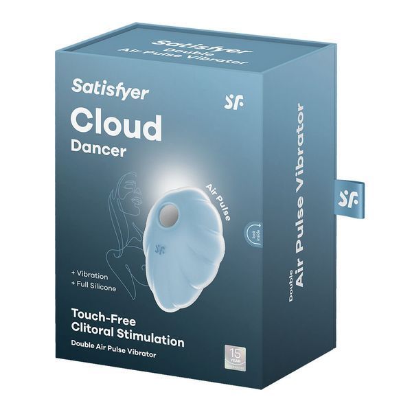 Вакуумний стимулятор з вібрацією Satisfyer Cloud Dancer Mint SO8974 фото - купити в секс-шопі Чорний Кролик