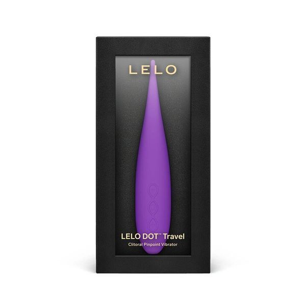 Кліторальний вібратор LELO DOT Travel Purple, точкова стимуляція, 8 режимів SX2552 фото - купити в секс-шопі Чорний Кролик