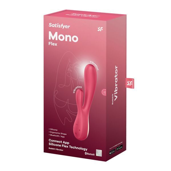 Смарт вібратор-кролик Satisfyer Mono Flex Mauve, 2 мотори, керування через інтернет SO3900 фото - купити в секс-шопі Чорний Кролик