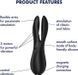 Кліторальний вібратор Satisfyer Threesome 2 Violet, 3 гнучкі пальчики, 3 мотори SX1214 фото 6