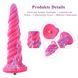 Фантазійний фалоімітатор 10.12&Prime; для секс-машин Hismith Silicone Dildo rose Monster Series, KlicLok SO6215 фото 2