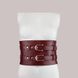 Шкіряний пояс для бондажу Liebe Seele Wine Red Waist Cuff, L Size SO9462 фото 7