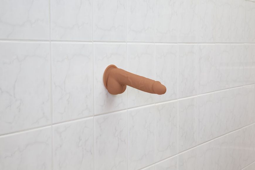 Фалоімітатор ADDICTION Steven 7.5" Silicone Dong Caramel, віброкуля в подарунок SX3155 фото - купити в секс-шопі Чорний Кролик