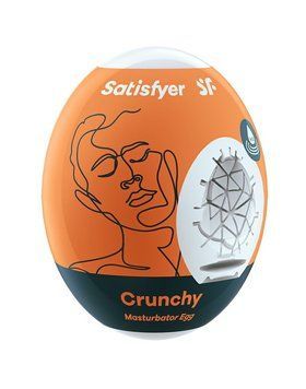 Самозмащувальний мастурбатор-яйце Satisfyer Masturbator Egg Crunchy, одноразовий, не потребує змазки SO5525 фото - купити в секс-шопі Чорний Кролик
