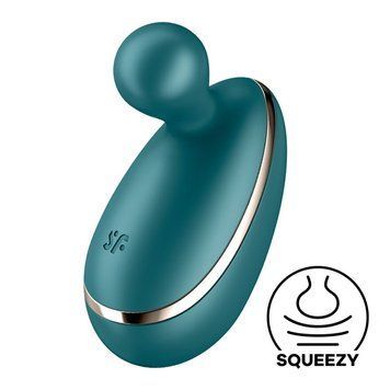 Вібратор для зовнішньої стимуляції Satisfyer Spot On 1 Green, гнучкий відросток SO8414 фото - купити в секс-шопі Чорний Кролик