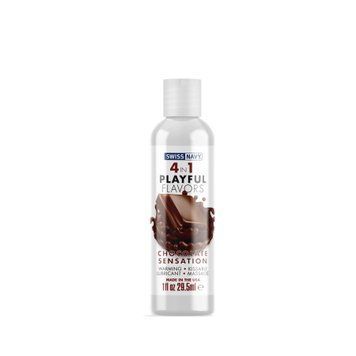 Лубрикант на водній основі Swiss Navy 4 in 1 Chocolate Sensation 29,5 мл SO5714 фото - купити в секс-шопі Чорний Кролик