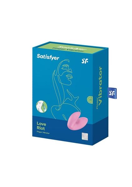 Вібратор на палець Satisfyer Love Riot Pink, 12 варіантів використання SO7788 фото - купити в секс-шопі Чорний Кролик