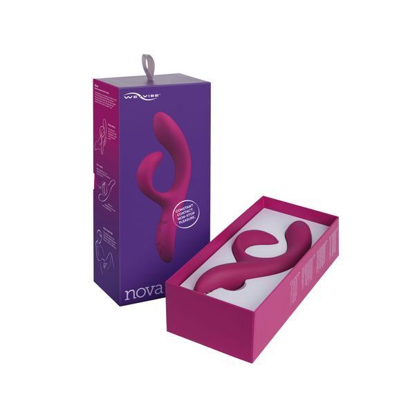 Смарт вібратор-кролик We-Vibe Nova Fuchsia, ергономічний, регульований кут нахилу стовбура SO6930 фото - купити в секс-шопі Чорний Кролик