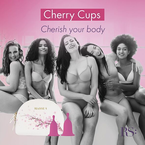 Менструальні чаші RIANNE S Femcare &mdash; Cherry Cup SO4577 фото - купити в секс-шопі Чорний Кролик
