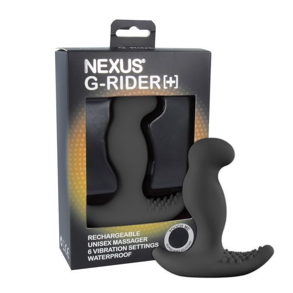 Масажер простати з вібрацією Nexus G-Rider Plus Black, макс діаметр 3,8см GR001 фото - купити в секс-шопі Чорний Кролик
