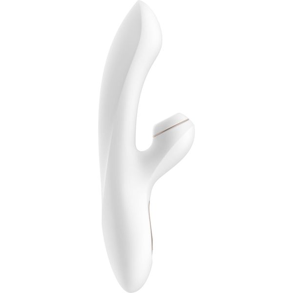 Вакуумний вібратор-кролик Satisfyer Pro Plus G-Spot Rabbit, перший кролик із вакуумом та вібрацією SO1829 фото - купити в секс-шопі Чорний Кролик