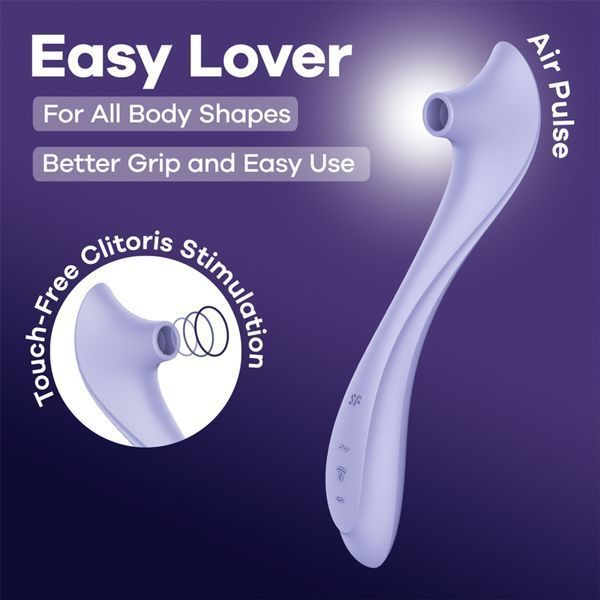 Вакуумний кліторальний стимулятор Satisfyer Easy Lover SX3549 фото - купити в секс-шопі Чорний Кролик