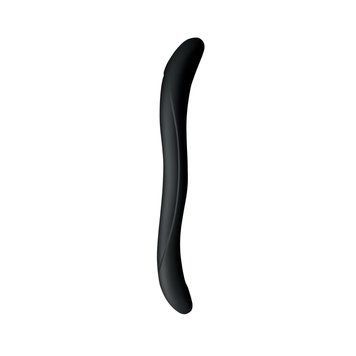 Подвійний фалоімітатор Wooomy Twoooney Semirealistic Double Dong Black, діаметр 3 та 3,8 см SO8217 фото - купити в секс-шопі Чорний Кролик