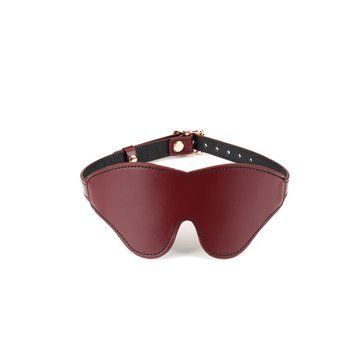Шкіряна маска на очі Liebe Seele Wine Red Blindfold SO9449 фото - купити в секс-шопі Чорний Кролик